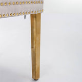 Darrahopens Furniture > Bar Stools & Chairs AADEN 2x Velvet Dining Chairs with Golden Metal Legs-Black