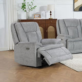 Darrahopens Furniture > Bar Stools & Chairs > Arm Chairs & Recliners 1 Seater Power Recliner Chair in Grey In Australia - Darrahopens