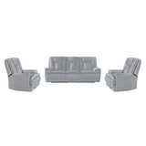 Darrahopens Furniture > Bar Stools & Chairs > Arm Chairs & Recliners 3+1+1 Seater Power Recliner Sofa Set in Grey In Australia - Darrahopens