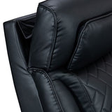 Darrahopens Furniture > Bar Stools & Chairs > Arm Chairs & Recliners 3+2+1 Seater Power Recliner Sofa Set with LED Light In Black