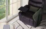 Darrahopens Furniture > Bar Stools & Chairs > Arm Chairs & Recliners 8-Point Electric Massage Recliner Chair - PU Leather Electric Lounge Sofa Armchair HARLOW BROWN