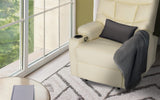 Darrahopens Furniture > Bar Stools & Chairs > Arm Chairs & Recliners 8-Point Electric Massage Recliner Chair - PU Leather Lounge Sofa Armchair ARLEEN BEIGE