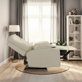 Darrahopens Furniture > Bar Stools & Chairs > Arm Chairs & Recliners 8-Point Electric Massage Recliner Chair - PU Leather Lounge Sofa Armchair ARLEEN BEIGE
