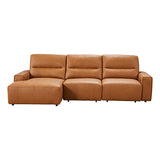 Darrahopens Furniture > Bar Stools & Chairs > Arm Chairs & Recliners Albany 3 Seater Sectional Chaise Genuine Leather Sofa Bed