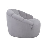 Darrahopens Furniture > Bar Stools & Chairs > Arm Chairs & Recliners Arm Chair Silver Fabric 360 Degree Swivel In Australia - Darrahopens