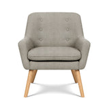 Darrahopens Furniture > Bar Stools & Chairs > Arm Chairs & Recliners Artiss 2X Armchair Lounge Chair Accent Tub Chair Beige ANNE