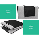 Darrahopens Furniture > Bar Stools & Chairs > Arm Chairs & Recliners Artiss 2X Floor Lounge Sofa Bed Floor Cushion Velvet Grey