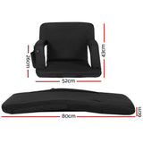 Darrahopens Furniture > Bar Stools & Chairs > Arm Chairs & Recliners Artiss 2X Floor Lounge Sofa Bed With Armrest Heated Cushion