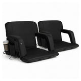 Darrahopens Furniture > Bar Stools & Chairs > Arm Chairs & Recliners Artiss 2X Floor Lounge Sofa Bed With Armrest Heated Cushion