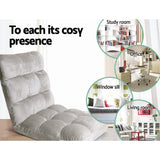 Darrahopens Furniture > Bar Stools & Chairs > Arm Chairs & Recliners Artiss 2X Lounge Sofa Bed Flannel Fabric Grey
