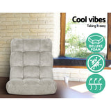 Darrahopens Furniture > Bar Stools & Chairs > Arm Chairs & Recliners Artiss 2X Lounge Sofa Bed Flannel Fabric Grey