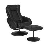 Darrahopens Furniture > Bar Stools & Chairs > Arm Chairs & Recliners Artiss 2X Recliner Chair Ottoman Heated Massage Black