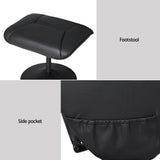 Darrahopens Furniture > Bar Stools & Chairs > Arm Chairs & Recliners Artiss 2X Recliner Chair Ottoman Heated Massage Black