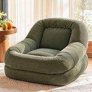Darrahopens Furniture > Bar Stools & Chairs > Arm Chairs & Recliners Artiss Armchair Floor Chair Couch Recliner 1 Seater Cloud Chaise Lounge Corduroy Green In Australia - Darrahopens