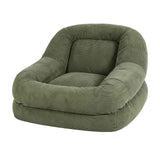 Darrahopens Furniture > Bar Stools & Chairs > Arm Chairs & Recliners Artiss Armchair Floor Chair Couch Recliner 1 Seater Cloud Chaise Lounge Corduroy Green In Australia - Darrahopens