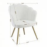 Darrahopens Furniture > Bar Stools & Chairs > Arm Chairs & Recliners Artiss Armchair Teddy Fleece White Callista