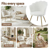 Darrahopens Furniture > Bar Stools & Chairs > Arm Chairs & Recliners Artiss Armchair Teddy Fleece White Callista
