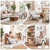 Darrahopens Furniture > Bar Stools & Chairs > Arm Chairs & Recliners Artiss Compressed Armchair White Corduroy Accent Chair for Small Space In Australia - Darrahopens