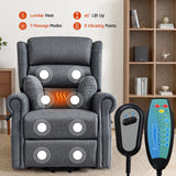 Darrahopens Furniture > Bar Stools & Chairs > Arm Chairs & Recliners Artiss Electric Recliner Chair Power Lift Massage Heated Recliner Sofa