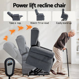 Darrahopens Furniture > Bar Stools & Chairs > Arm Chairs & Recliners Artiss Electric Recliner Chair Power Lift Massage Heated Recliner Sofa