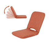 Darrahopens Furniture > Bar Stools & Chairs > Arm Chairs & Recliners Artiss Floor Chair 5 Position Adjustable Orange Lazy Sofa for Living Room Bedroom In Australia - Darrahopens