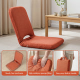 Darrahopens Furniture > Bar Stools & Chairs > Arm Chairs & Recliners Artiss Floor Chair 5 Position Adjustable Orange Lazy Sofa for Living Room Bedroom In Australia - Darrahopens