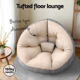 Darrahopens Furniture > Bar Stools & Chairs > Arm Chairs & Recliners Artiss Floor Lounge and Coffee Table w/ Charging Station Set