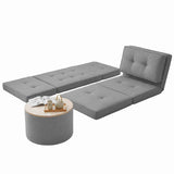 Darrahopens Furniture > Bar Stools & Chairs > Arm Chairs & Recliners Artiss Recliner Adjustable Floor Chaise Lounge & Ottoman Foot Rest Grey Set