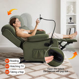 Darrahopens Furniture > Bar Stools & Chairs > Arm Chairs & Recliners Artiss Recliner Chair Heated Massage Chair with Phone Holder Velvet