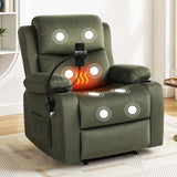 Darrahopens Furniture > Bar Stools & Chairs > Arm Chairs & Recliners Artiss Recliner Chair Heated Massage Chair with Phone Holder Velvet