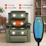 Darrahopens Furniture > Bar Stools & Chairs > Arm Chairs & Recliners Artiss Recliner Chair Heated Massage Chair with Phone Holder Velvet