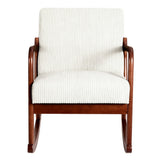 Darrahopens Furniture > Bar Stools & Chairs > Arm Chairs & Recliners Artiss Rocking Armchair Nursing Chair Corduroy Beige