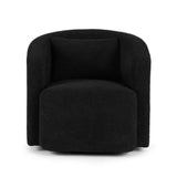 Darrahopens Furniture > Bar Stools & Chairs > Arm Chairs & Recliners Artiss Round Swivel Armchair Sherpa Fleece Black