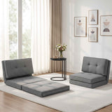 Darrahopens Furniture > Bar Stools & Chairs > Arm Chairs & Recliners Artiss Single Sofa Bed and Side Table Set, Adjustable Recliner Narrow End Table