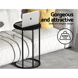 Darrahopens Furniture > Bar Stools & Chairs > Arm Chairs & Recliners Artiss Single Sofa Bed and Side Table Set, Adjustable Recliner Narrow End Table