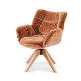 Darrahopens Furniture > Bar Stools & Chairs > Arm Chairs & Recliners Artiss Swivel Chair Armchair Nursing Velvet Brown
