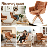 Darrahopens Furniture > Bar Stools & Chairs > Arm Chairs & Recliners Artiss Swivel Chair Armchair Nursing Velvet Brown