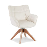 Darrahopens Furniture > Bar Stools & Chairs > Arm Chairs & Recliners Artiss Swivel Chair Armchair Nursing Velvet White
