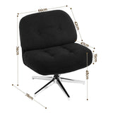 Darrahopens Furniture > Bar Stools & Chairs > Arm Chairs & Recliners Artiss Swivel Chair Nursing Armchair Lounge Corduroy Steel Star Base Black In Australia - Darrahopens