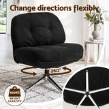 Darrahopens Furniture > Bar Stools & Chairs > Arm Chairs & Recliners Artiss Swivel Chair Nursing Armchair Lounge Corduroy Steel Star Base Black In Australia - Darrahopens