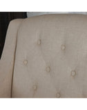 Darrahopens Furniture > Bar Stools & Chairs > Arm Chairs & Recliners Canberra Fabric Armchair & Ottoman in Begie  Linen