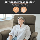 Darrahopens Furniture > Bar Stools & Chairs > Arm Chairs & Recliners FORTIA Electric Armchair Recliner, Single Fabric Chair, Biege