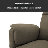Darrahopens Furniture > Bar Stools & Chairs > Arm Chairs & Recliners FORTIA Electric Armchair Recliner, Single Fabric Chair, Biege