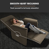 Darrahopens Furniture > Bar Stools & Chairs > Arm Chairs & Recliners FORTIA Electric Armchair Recliner, Single Fabric Chair, Biege