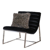 Darrahopens Furniture > Bar Stools & Chairs > Arm Chairs & Recliners Glorie Black Velvet Sofa Accent Chair ArmChair