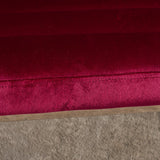 Darrahopens Furniture > Bar Stools & Chairs > Arm Chairs & Recliners Glorie Garnet/Red Velvet Sofa Accent Chair ArmChair