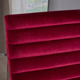 Darrahopens Furniture > Bar Stools & Chairs > Arm Chairs & Recliners Glorie Garnet/Red Velvet Sofa Accent Chair ArmChair