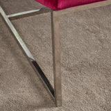 Darrahopens Furniture > Bar Stools & Chairs > Arm Chairs & Recliners Glorie Garnet/Red Velvet Sofa Accent Chair ArmChair