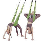Darrahopens Furniture > Bar Stools & Chairs > Arm Chairs & Recliners Green Aerial Yoga Strap Anti-Gravity Hammock for Inversion & Flexibility