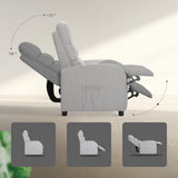 Darrahopens Furniture > Bar Stools & Chairs > Arm Chairs & Recliners Home Recliner Chair - Linen Fabric Sofa Lounge Armchair SHILOH GREY